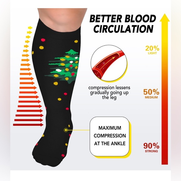 Plus Size Christmas socks size 4XL - Picture 6 of 8